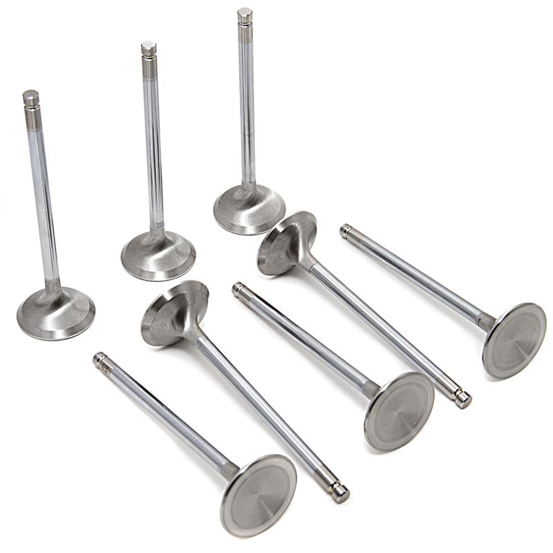GSC P-D 4G63T Evo 1-9 / 90-98 DSM Chrome Polished Exhaust Valve - 30.5mm Head (STD) - SET 8
