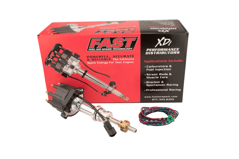 FAST Distributor, XDI Race EFI For Small Cap Sb Ford W/ Bronze Gear