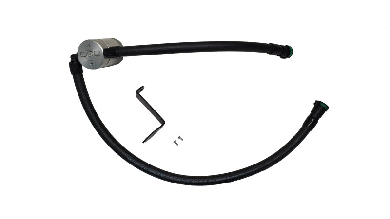 J&L 23-26 Ford F-250/F-350 6.8L;7.3L Oil Separator 3.0 Passenger Side - Clear Anodized
