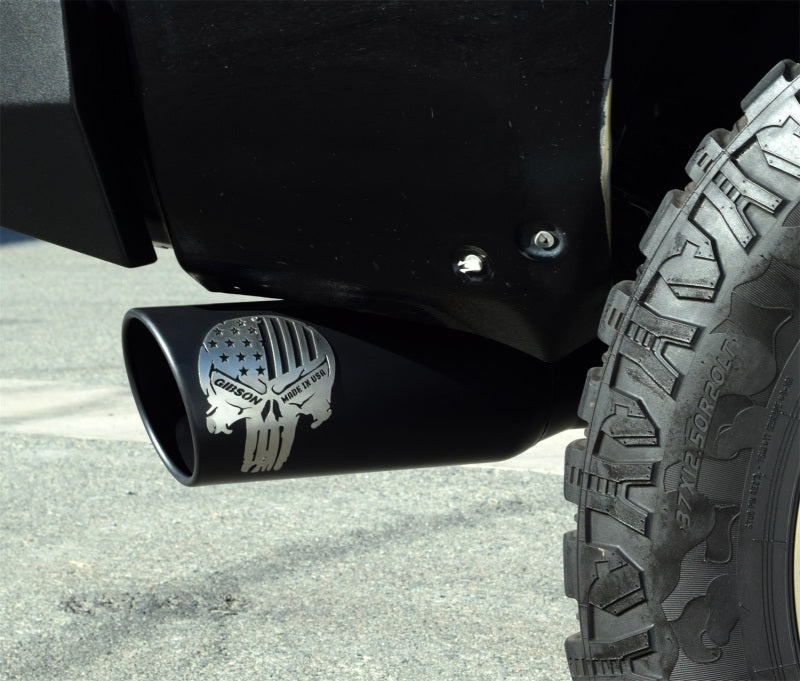 Gibson 2020 Ford F250/F350 SD Crew Cab (Short Bed) 7.3L Cat-Back Exhaust - Patriot Flag Series